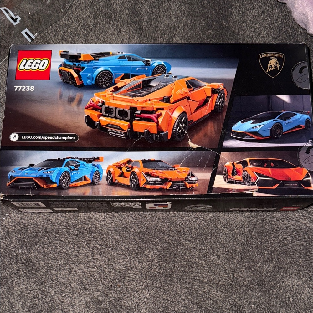 LEGO Lamborghini Race Car Duo - Orange & Blue